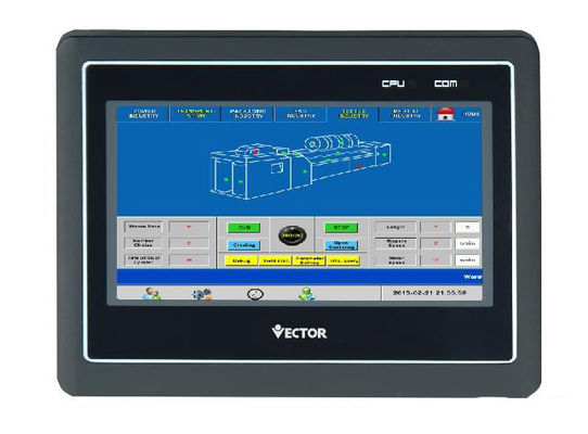 De Vertoning van EtherNet7.4inch HMI Configuratieschermen RS485 HMI LCD